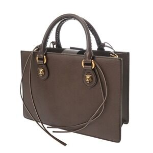 Gucci Leather Animalier Line Brown Sherry Handbag